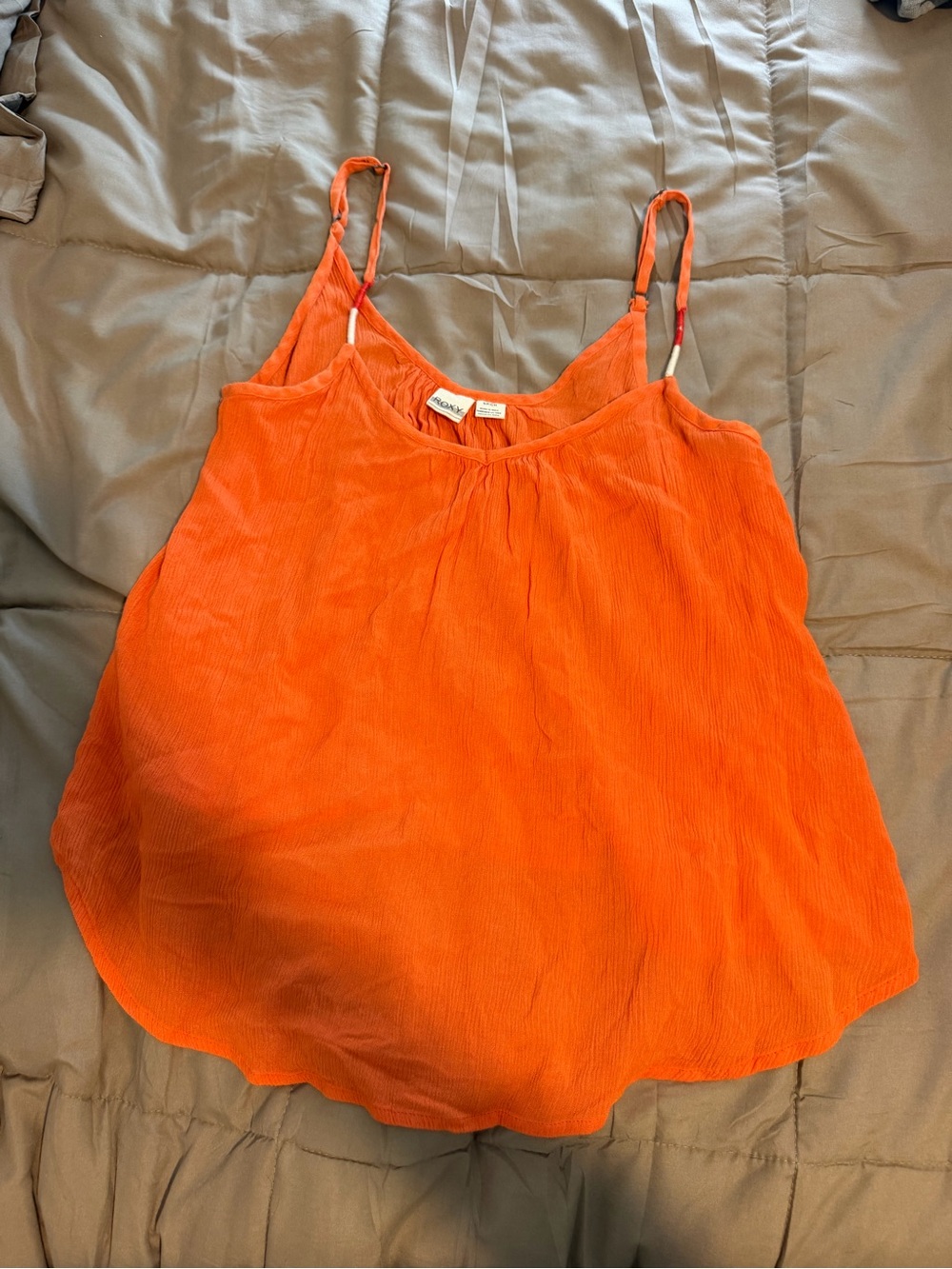 Roxy Orange Lightweight Spaghetti-Strap Cami